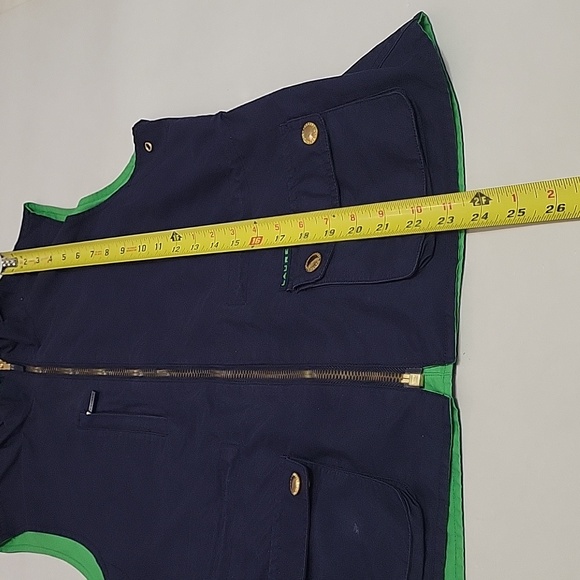 Lauren Ralph Lauren Women's Reversible Vest Small Blue/Green *(Hoddie Missing) - Picture 11 of 16